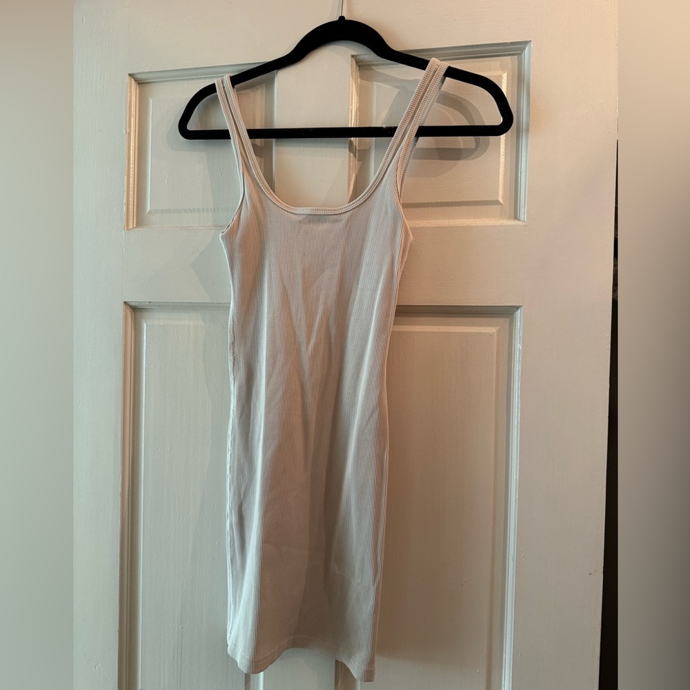 Aritzia/ TNA tan mini dress